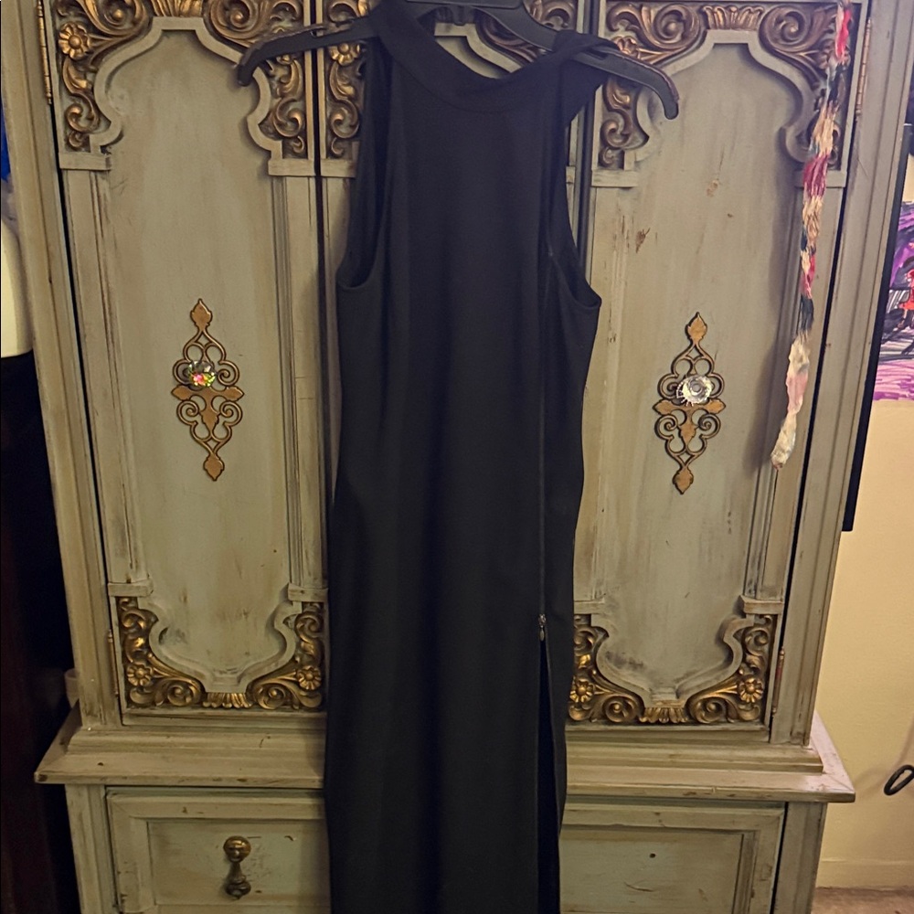 Armani Exchange Black Backless Dress